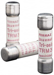 Ferraz Shawmut 250 VAC, 0.3 Amp, Time Delay General Purpose Fuse Clip Mount, 1-1/2" OAL, 10 at AC kA Rating, 13/32" Diam TRM3/10 - 54012901
