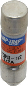 Ferraz Shawmut 300 VDC, 600 VAC, 3.5 Amp, Time Delay General Purpose Fuse Clip Mount, 1-1/2" OAL, 100 at DC, 200 at AC kA Rating, 13/32" Diam ATQR3-1/2 - 54003264