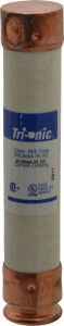 Ferraz Shawmut 300 VDC, 600 VAC, 50 Amp, Time Delay General Purpose Fuse Clip Mount, 5-1/2" OAL, 20 at DC, 200 at AC kA Rating, 1-1/16" Diam TRS50R - 54006507