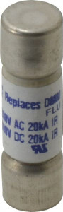 Ferraz Shawmut 1,000 VAC/VDC, 0.14 Amp, Fast-Acting Multimeter Fuse 34.9mm OAL, 20 at AC/DC kA Rating, 10.3mm Diam FSM44/100 - 02711695