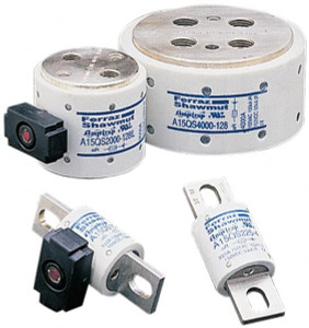 Ferraz Shawmut 150 VAC/VDC, 400 Amp, Fast-Acting Semiconductor/High Speed Fuse Bolt-on Mount, 2-21/32" OAL, 100 at AC, 50 at DC kA Rating, 1-1/8" Diam A15QS400-4 - 02659118