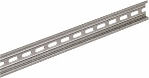 Square D 1m Long x 0.3 Inch Wide x 1.38 Inch High x Steel DIN Rail 0.04 Inch Thick 9080MH339 - 51267813