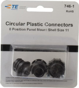 TE Connectivity Panel Mount Plug and Receptacle Kit 11 to 8 AWG Compatible Wire Size 746-1 - 07513039 TE Connectivity Panel Mount Plug and Receptacle Kit 11 to 8 AWG Compatible Wire Size 746-1 - 07513039