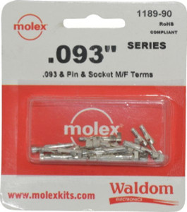 GC/Waldom Electronics 14 to 20 AWG, 0.093 Inch Pin Diameter, Modular Receptacle Plug Connector Package RoHS Compliant 1189-90 - 06063986