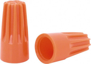 IDEAL 1, 18 + & 1, 20 to 2, 14 AWG, 600 Volt, Flame Retardant, Standard Twist on Wire Connector Orange, 221°F 30-073 - 55378681