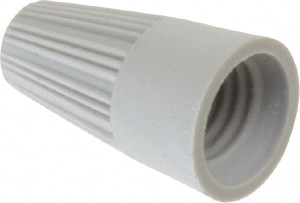 Thomas & Betts 1, 22 + & 1, 20 to 2, 16 AWG, 300 Volt, Corrosion Resistant, Standard Twist on Wire Connector Gray 329-BP - 08690968