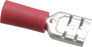 IDEAL 22 to 18 AWG Fully Insulated Female Wire Disconnect 1/4" Tab, Red, cUL Listed, RoHS Compliant, UL Listed 83-9571 - 02651263
