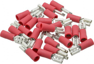 IDEAL 22 to 18 AWG Fully Insulated Female Wire Disconnect Red, cUL Listed, RoHS Compliant, UL Listed 83-9541 - 02651271