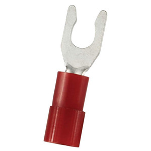Value Collection Fork Terminals, Terminal Type: Locking, Insulation Type: Partially Insulated, Connection Type: Crimp, Compatible Wire Size (sq mm): 0.5-1.5 (mm), Compatible Wire Size (AWG): 22-16, Stud Size (mm): 3.7 LSNY1-3.7 - 14736953