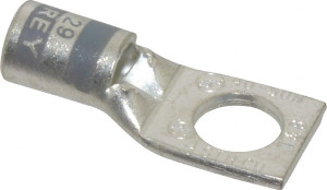Thomas & Betts 4 AWG Noninsulated Compression Connection Square Ring Terminal 3/8" Stud, 1.42" OAL x 0.61" Wide, Tin Plated Copper Contact 54140 - 54056619