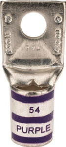 Thomas & Betts 4/0 AWG Noninsulated Compression Connection Square Ring Terminal 3/8" Stud, 2.18" OAL x 1.03" Wide, Tin Plated Copper Contact 54112 - 54056841