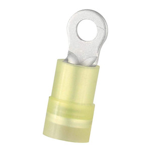 Value Collection Ring Terminals, Terminal Type: Circular, Insulation Type: Partially Insulated, Connection Type: Crimp, Compatible Wire Size (AWG): 12-10, Compatible Wire Size (sq mm): 4.0-6.0 (mm), Stud Size (mm): 3.70 RNYD5-3.7 - 14736623