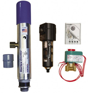 Vortec 1,500 BTU per Hour, Vortex Enclosure Cooler with Thermostat 1/4 NPT Thread, 25 Cubic Ft. per min 790 - 06527576