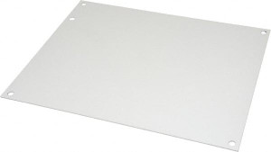 Cooper B-Line 8-1/4" OAW x 10-1/4" OAH Powder Coat Finish Electrical Enclosure Nonperforated Panel 12" x 10" Box, 14 Gauge Steel, Use with 12104-1/12106 RHC/12106-1 78205137696 - 64050321