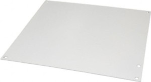 Cooper B-Line 10-7/8" OAW x 10-7/8" OAH Powder Coat Finish Electrical Enclosure Nonperforated Panel 12" x 12" Box, 14 Gauge Steel, Use with 12126-12CHC/12126-12CHSC/12126-12SC 78205179370 - 60614682