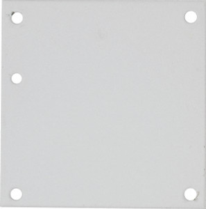 nVent HOFFMAN 4-1/4" OAW x 4-1/4" OAH Powder Coat Finish Electrical Enclosure Nonperforated Panel 6" x 6" Box, 14 Gauge Steel, Use with A6N64/A6R64HCR A6N6P - 68601384