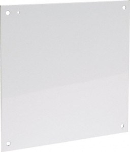nVent HOFFMAN 17" OAW x 17" OAH Powder Coat Finish Electrical Enclosure Nonperforated Panel 20" x 20" Box, 12 Gauge Steel, Use with A202006LP/A202008LP/A202010LP/A20H20ALP/A20H20BLP/A20H20BLP3PT A20P20 - 68601236