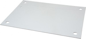 Hubbell Wiegmann 9" OAW x 13" OAH Powder Coat Finish Electrical Enclosure Back Panel 16" x 12" Box, 14 Gauge Steel, Use with N12161206/N12161208/N12161210/RHC161206/WA161206FM NP1612 - 54079819