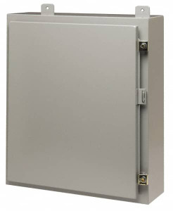 Cooper B-Line NEMA 12, 13 Steel Standard Enclosure with Hinge Flat Cover 16" Wide x 24" High x 8" Deep, Dirt-tight & Dust-tight 78205140732 - 64053044
