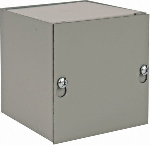 nVent HOFFMAN NEMA 1 Steel Junction Box Enclosure with Screw Flat Cover 4" Wide x 4" High x 4" Deep ASE4X4X4NK - 68599612