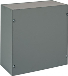 nVent HOFFMAN NEMA 1 Steel Junction Box Enclosure with Screw Flat Cover 12" Wide x 12" High x 6" Deep ASE12X12X6NK - 68599521