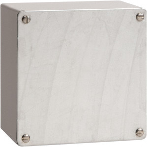 nVent HOFFMAN NEMA 3, 4, 12 Steel Junction Box Enclosure with Screw Flat Cover 8" Wide x 8" High x 4" Deep A884GSC - 68599422