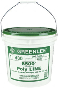 Greenlee 6,500 Ft. Long, Polyline Rope 210 Lb. Breaking Strength 430 - 66093006