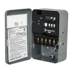 Intermatic 7 Day Indoor Digital Electronic Timer Switch 42 On/Off per wk, 240 VAC, 60 Hz, EH40 - 73128167