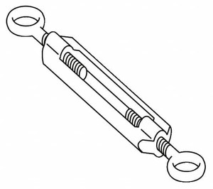 Telemecanique Sensors 7.2 Inch Long, Limit Switch Turnbuckle For Use with XY2C XY2CZ402 - 69535284