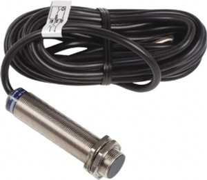 Telemecanique Sensors 5mm Detection, Cylinder, Inductive Proximity Sensor 2 Wires, 12 VDC, 12 VDC, 48 VDC, 18mm Wide XS1M18DA9AV - 69676492