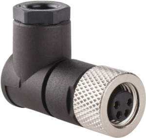 Brad Harrison - Molex 4 Amp, Female 90° to Male 90° Field Attachable Connector Sensor and Receptacle 60 VAC, 75 VDC, IP67 Ingress Rating N03FA04124 - 09540550