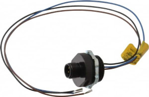 Brad Harrison - Molex 4 Amp, M12 Male Straight Receptacle 250 VAC/VDC, 0.31m Cable Length, IP67 Ingress Rating 8R3006A18A120 - 09541384
