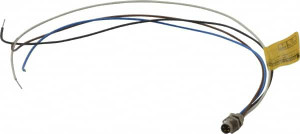 Brad Harrison - Molex 4 Amp, M8 Male Straight Receptacle 60 VAC, 75 VDC, 0.30m Cable Length, IP67 Ingress Rating 4R4P06A27C300 - 09540824