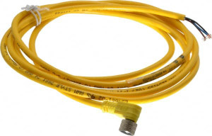 Brad Harrison - Molex 3 Amp, M8 Female 90° to Pigtail Cordset Sensor and Receptacle 60 VAC, 75 VDC, 2m Cable Length, IP67 Ingress Rating 403001A10M020 - 09540758