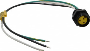 Brad Harrison - Molex 13 Amp, Female Straight Receptacle 600 VAC/VDC, 0.31m Cable Length, IP67 Ingress Rating 1R3004A20A120 - 09542283
