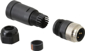 Brad Harrison - Molex 13 Amp, Male Straight Field Attachable Connector Sensor and Receptacle 600 VAC/VDC, IP67 Ingress Rating 1A3006-34 - 09542390