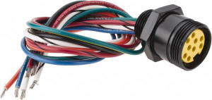 Brad Harrison - Molex 7 Amp, Female Straight Receptacle 600 VAC/VDC, 0.31m Cable Length, IP67 Ingress Rating 3R9004A20A120 - 09542242