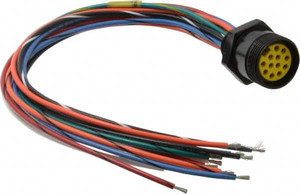 Brad Harrison - Molex 8 Amp, Female Straight Receptacle 600 VAC/VDC, 0.31m Cable Length, IP67 Ingress Rating 3R2004A20A120 - 09542184
