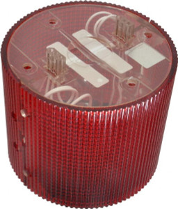 Federal Signal Incandescent Lamp, Red, Flashing and Steady, Stackable Tower Light Module 120 VAC, 0.13 Amp, 1 NEMA Rated, Base Mount LSL-120R - 54028865