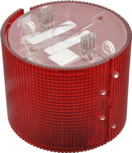Federal Signal Incandescent Lamp, Red, Flashing and Steady, Stackable Tower Light Module 24 VDC, 0.76 Amp, 1 NEMA Rated, Base Mount LSL-024R - 54028816