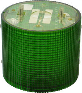 Federal Signal Incandescent Lamp, Green, Flashing and Steady, Stackable Tower Light Module 120 VAC, 0.13 Amp, 1 NEMA Rated, Base Mount LSL-120G - 54028873