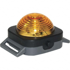 Railhead Corporation Strobe & Flashing Lights, Light Type: Flashing, Steady, Lens Color: Amber, Lamp Type: LED, Mounting Type: Magnetic Mount, NEMA Rating: 3R, Voltage: 6 M11-A - 94626538