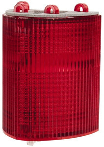 Edwards Signaling Red, Panel and Pipe Mount, Visible Signal Replacement Lens Housing 3R, 4X NEMA Rated, For Use with 102 Series Stacklights 102LM-R - 74651787