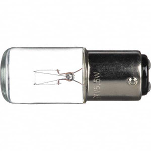 Schneider Electric Clear, Visible Signal Replacement Incandescent Bulb For Use with Beacon, Indicator Bank DL1BEBS - 69652287
