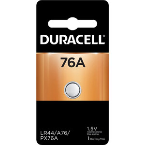 Duracell Size 76A, Alkaline, 1 Pack, Standard Battery 1.5 Volts, Flat Terminal, MR44, ANSI 1128MP Regulated 10041333664450 - 66994765