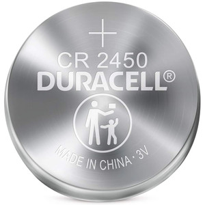 Duracell Size CR2450, Lithium, Button & Coin Cell Battery 3 Volts 00041333661865 - 97386858 Duracell Size CR2450, Lithium, Button & Coin Cell Battery 3 Volts 00041333661865 - 97386858