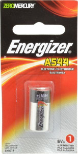 Energizer Size A544, Alkaline, Photo Battery 6 Volts, Flat Terminal, 4LR44, ANSI, IEC, NEDA Regulated A544BPZ - 06286652