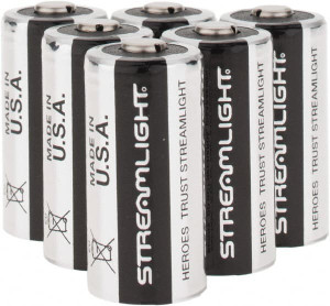 Streamlight 6 Qty 1 Pack Size CR123A, Lithium, 6 Pack, Standard Disposable Battery 3 Volts 85180 - 93173508
