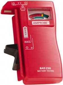 Amprobe 0.9 VAC to 9 VAC, Battery Tester Analog Display BAT-250 - 92585686