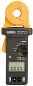 Extech 1/4 to 1,500 k Ohm, Earth Ground Resistance Tester 0.001 to 0.002 Resolution 382357 - 82081282